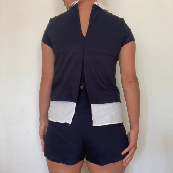 Zara blue and white romper XS - Picture 10 of 11